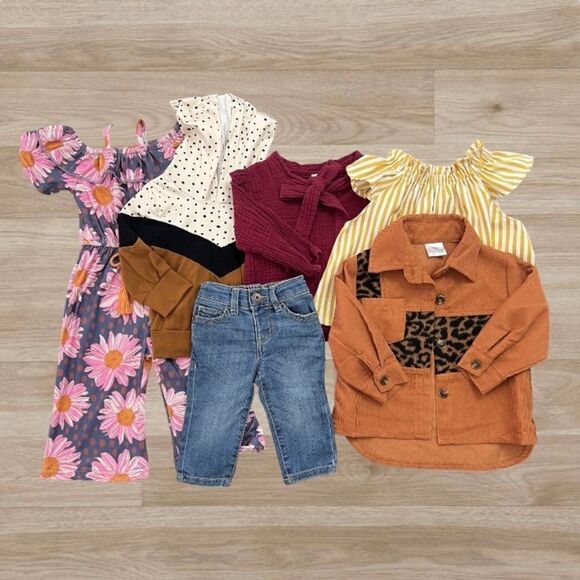 Baby Girl Fall Clothes BundleLot 6 Items6-12 months